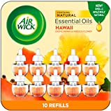 Air Wick Plug-in Scented Oil Refill, 10ct, Hawaii, Air Freshener, Eco Friendly, Essential Oils