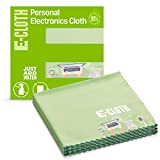 E-Cloth Reusable Personal Electronics Microfiber Screen Cleaning Cloth, Screen Cleaner for Smart Phones, Tablets & Laptop Computers, 100 Wash Guarantee, Green, 3 Pack