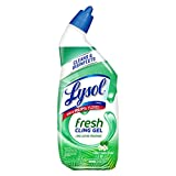 Lysol Toilet Bowl Cleaner Gel, For Cleaning and Disinfecting, Stain Removal, Forest Rain Scent, 24oz