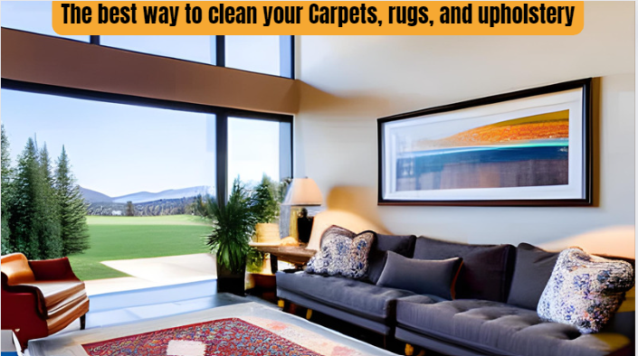 The best way to clean your Carpets, rugs, and upholstery