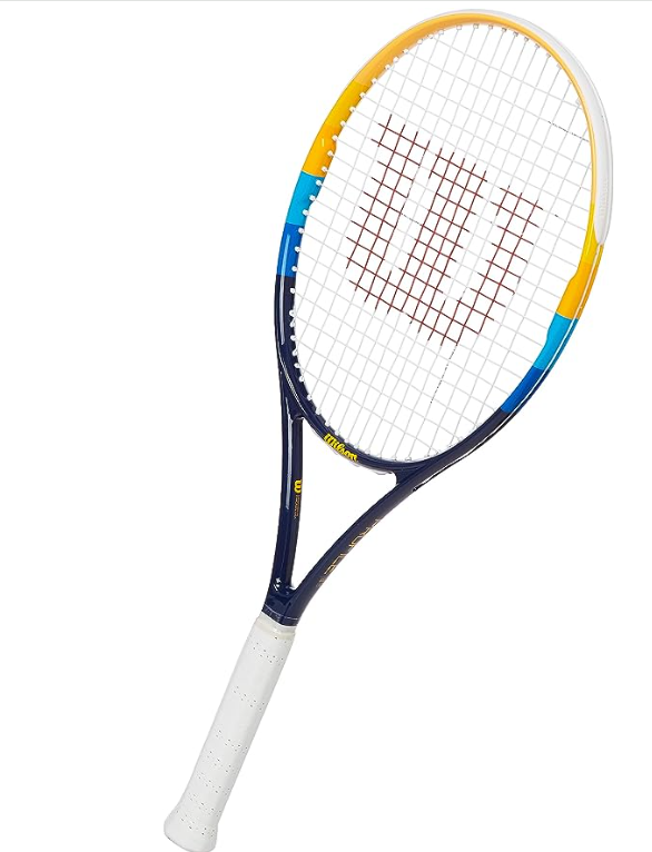 Wilson Profile Adult Recreational Tennis Racket - Blue/Orange