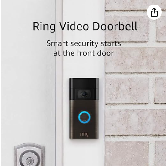  Ring Video Doorbell – 1080p HD video, improved motion detection.