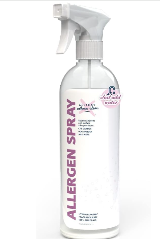 Allergen Spray Mineral concentrate in a bottle. -JUST ADD WATER- 33.8oz (1 Bottle)