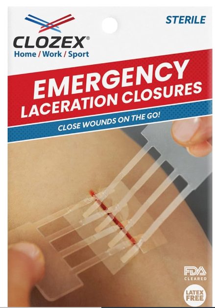 Clozex Emergency Laceration Closures - Repair Wounds Without Stitches