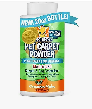 Sustainable Plant-Based Room Powder | Natural Dog Odor Carpet Powder 