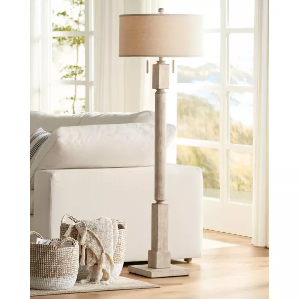 Barnes and Ivy Baluster Country Cottage Floor Lamp