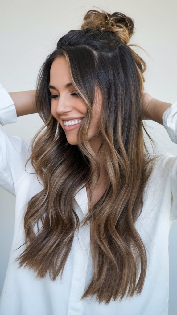 Fall Bronde Balayage Tape-In Hair Extensions Must Have