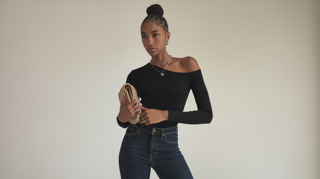 Off-the-Shoulder Top Outfits For Fall Events